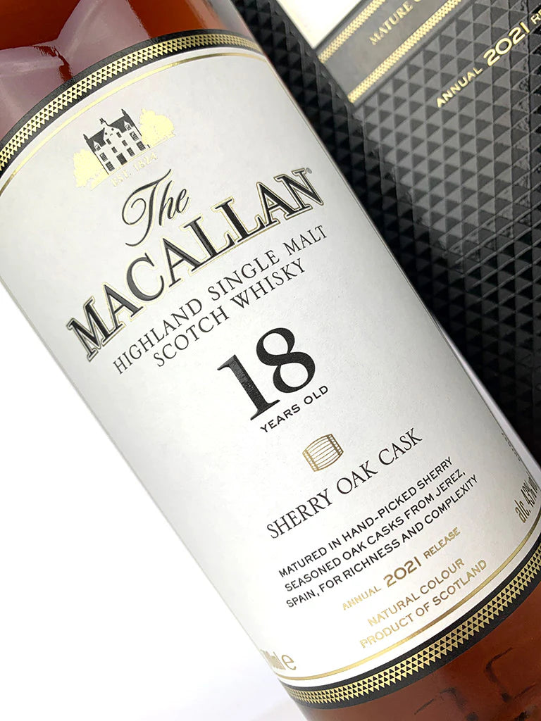 MACALLAN 18 YEARS SHERRY OAK 2021 RELEASE