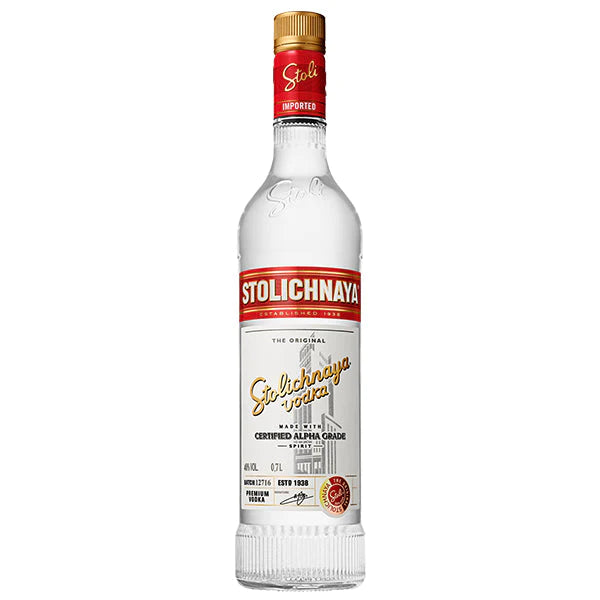STOLICHNAYA PREMIUM VODKA 75CL