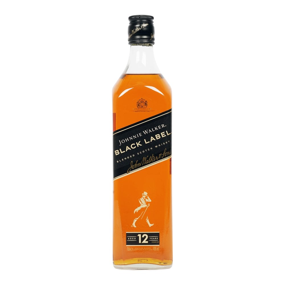 JOHNNIE WALKER BLACK LABEL 12 YEARS BLENDED SCOTCH 75CL