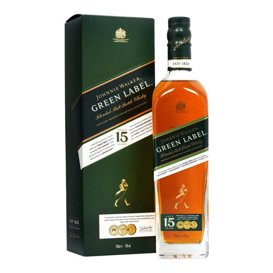 JOHNNIE WALKER GREEN LABEL 15 YEARS BLENDED SCOTCH 75CL