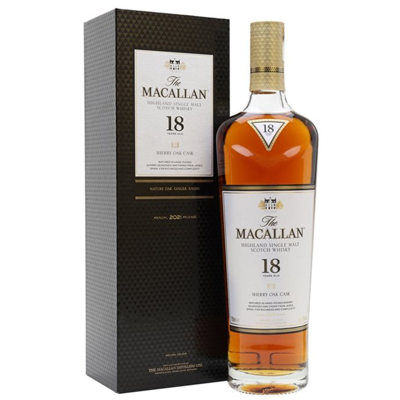 MACALLAN 18 YEARS SHERRY OAK 2021 RELEASE